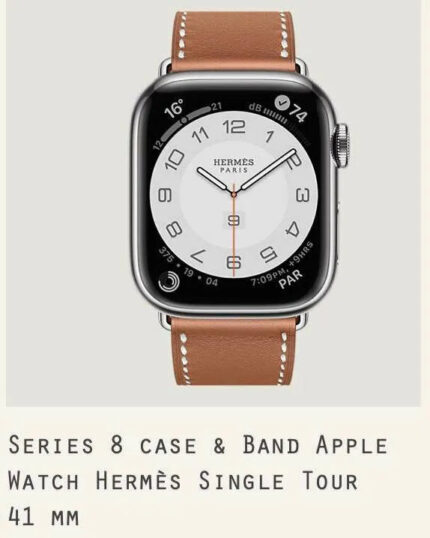 Hermes Series 8 case & Band Apple Watch Hermes Single Tour 41mm  Gold