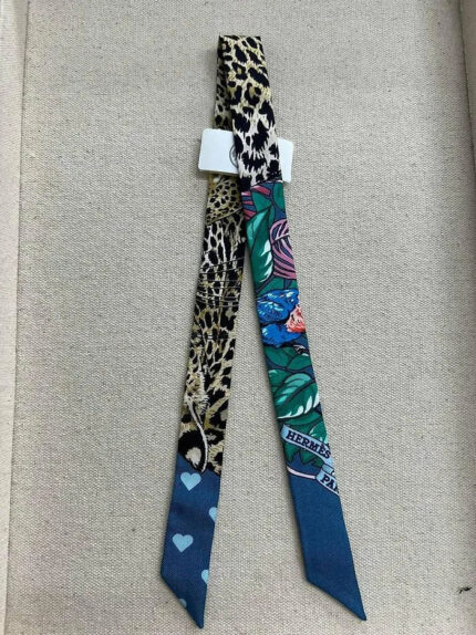 Hermes Les Cles a Pois doll twilly 迷你絲帶