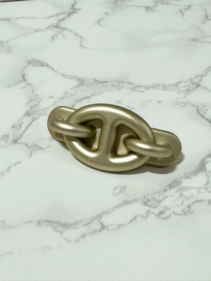 Hermes Tri Maillon PM hair clip Doré
