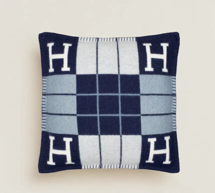 ❤️Hermes Avalon III pillow Écru Caban Bleu