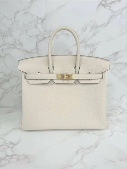 Hermes Birkin 25 Togo Craie GHW  U Stamp