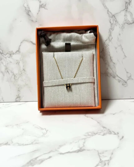 Hermes Mini Pop H Pandant Noir  GHW