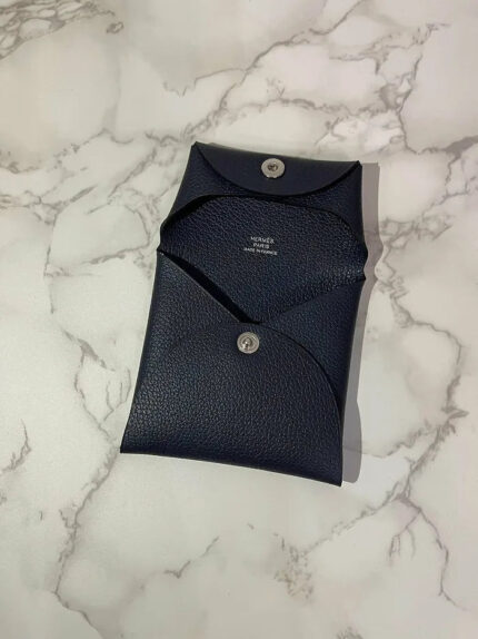 Hermes Bastia Change Purse Coin Bag  Epsom Noir