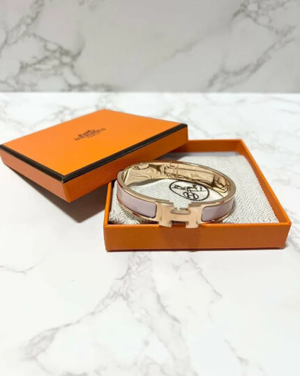 Hermes Clic H Bracelet Rose Candeur Rose Gold RGHW