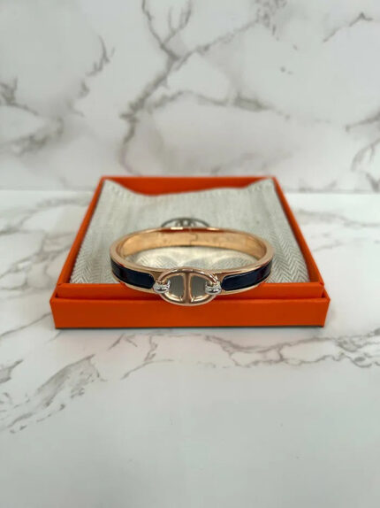 ❤️Hermes Mini Clic Ch D’ancre Bracelet RGHW Pm Size