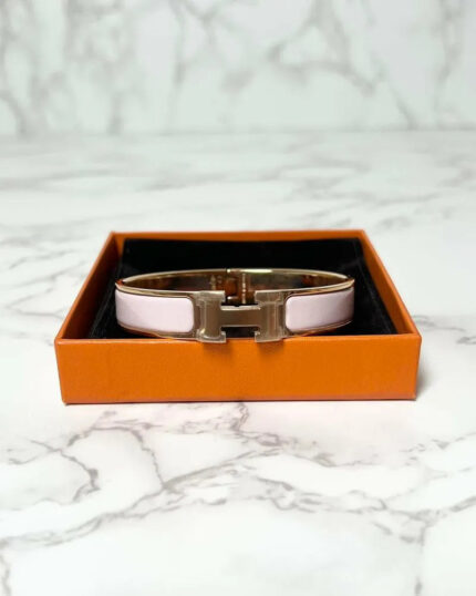 Hermes Clic H Bracelet Rose Dragree Rose Gold RGHW