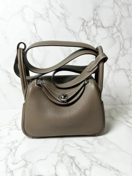 Hermes Mini Lindy TC Etoupe