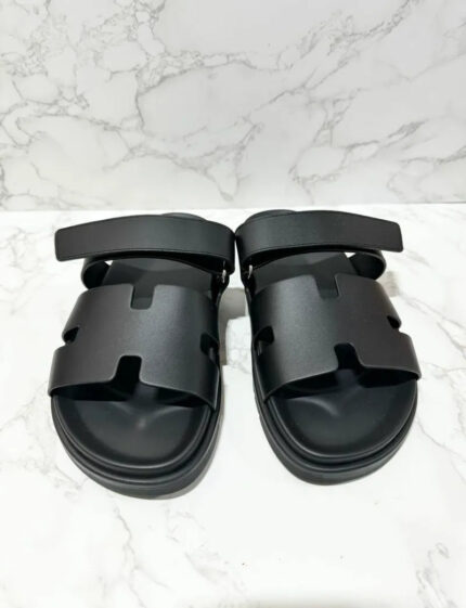 Hermes Sandales Chypre Homme Noir 39