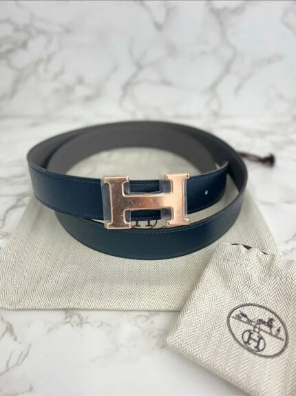 Hermes 32MM H Men belt Reversible leather strap 32mm 100cm