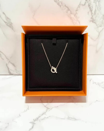 Hermes Finesse pendant Rose Gold necklace