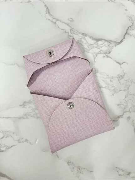 Hermes Bastia change purse Mauve Pale Epsom 夢幻粉紫09