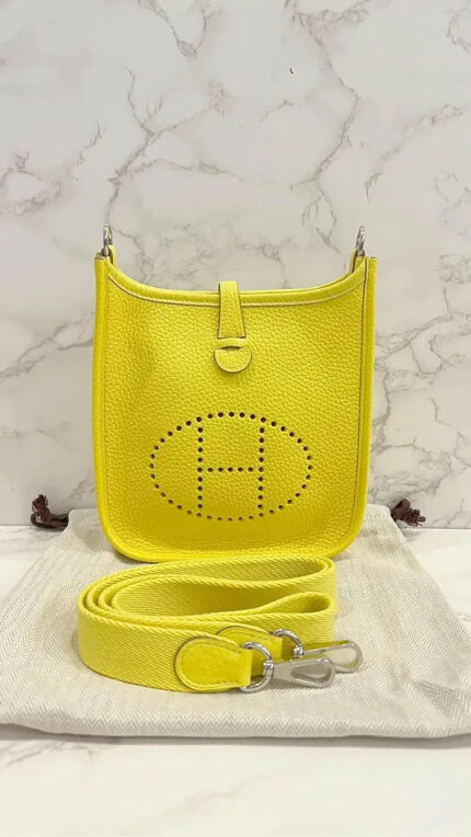 Hermes Evelyne 16 bag Lime TC PHW 9R