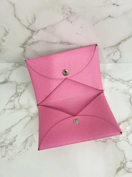Hermes Calvi Card Holder Epsom Sakura  5P