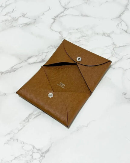 ❤️Hermes Calvi card holder Gold epsom