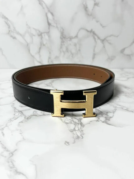 Hermes 32MM H Men belt Reversible leather strap 32 mm 85cm