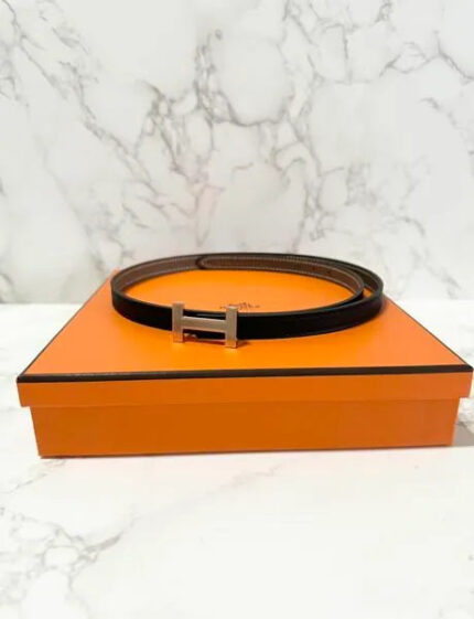 Hermes Focus belt buckle & Reversible leather strap 13 mm 70