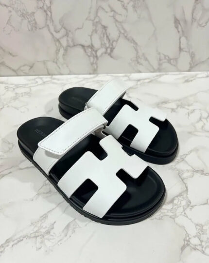 Hermes Sandales Chypre Blanc  Size 35