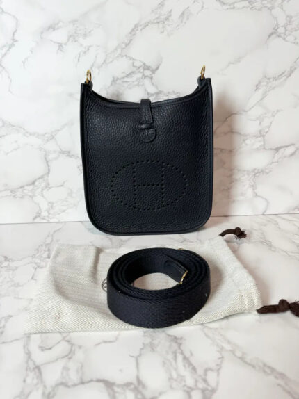 Hermes Mini Evelyne 16 TC Caban 3Y GHW W Stamp