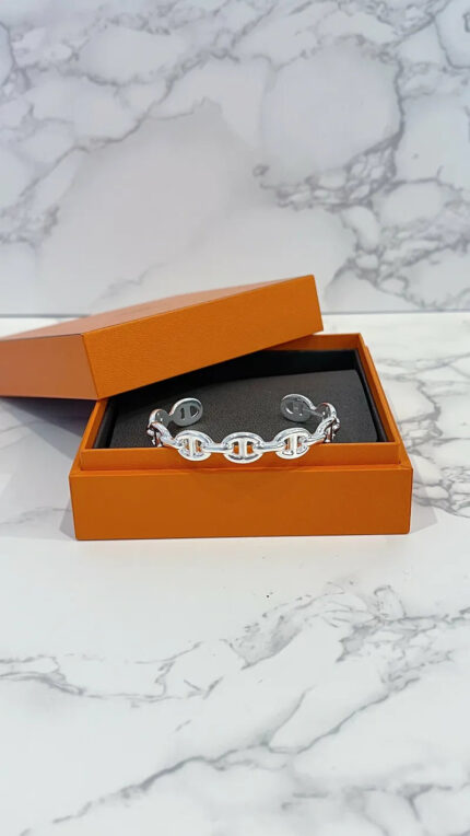 Heremes Chaine d'ancre Enchainee bracelet, medium model