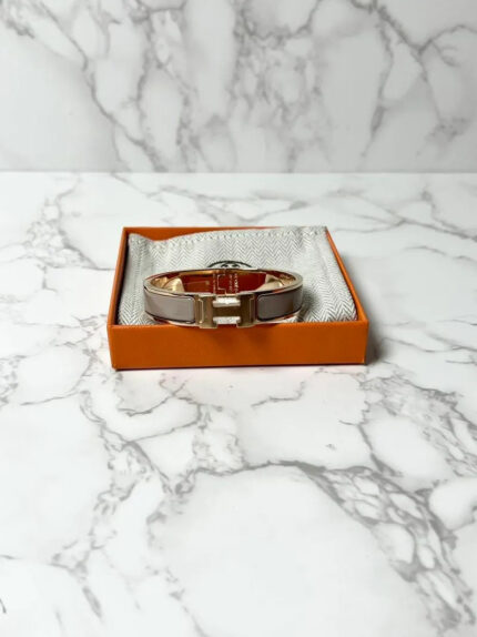 Hermes Clic H Bracelet PM Marron Glace RGHW