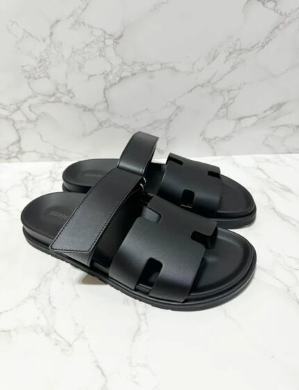 Hermes Sandales Chypre Homme Noir 39