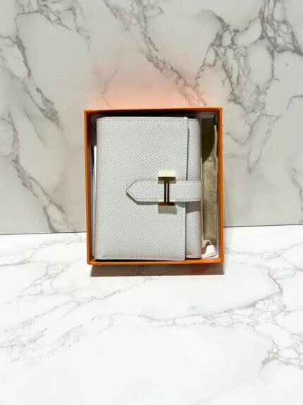 Hermes Bearn Combine wallet  Epsom Gris Pale GHW