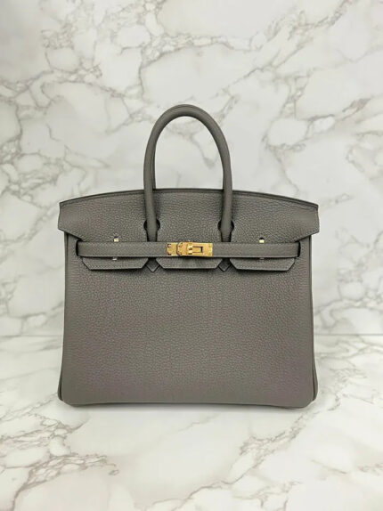 Hermes Birkin 25 Togo Gris Meyer GHW 0L