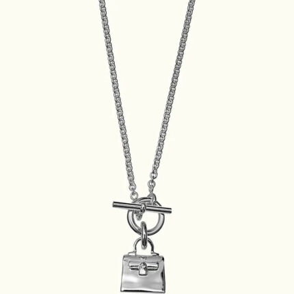 Hermes Kelly Amulette pendant 925 Silver Necklace