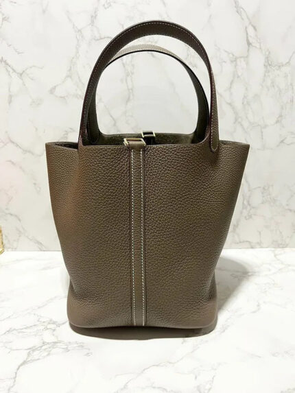 Hermes Picotin 22 TC Etoupe 18 GHW
