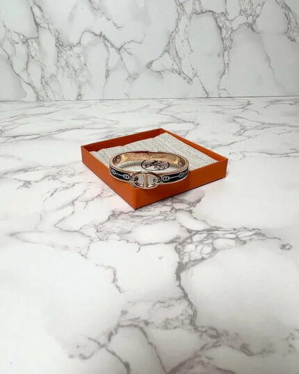 ❤️Hermes Mini Clic Ch D’ancre Bracelet RGHW