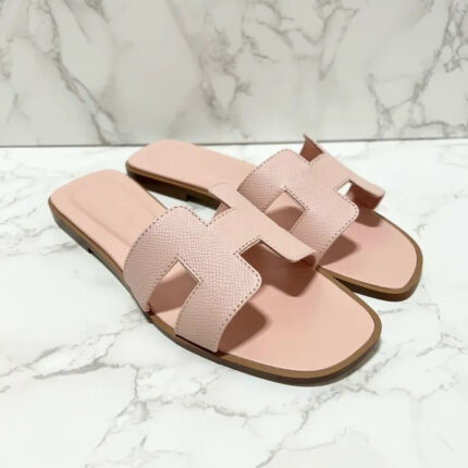 Hermes Oran Sandal H Rose Pale Size 37