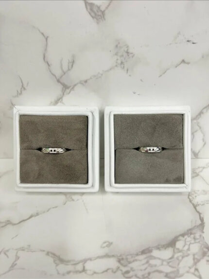 Hermes White Gold Diamond Ring 白金鑽石對戒